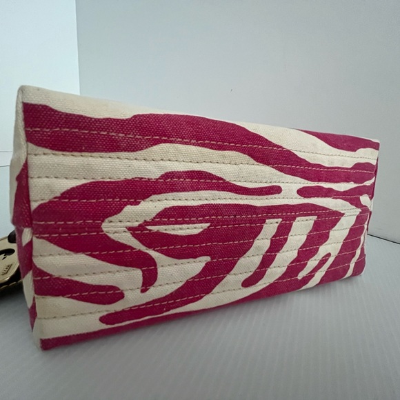 Dooney & Bourke Washed Cotton Canvas w/Leather Trim Small Handbag - sample - Picture 11 of 16